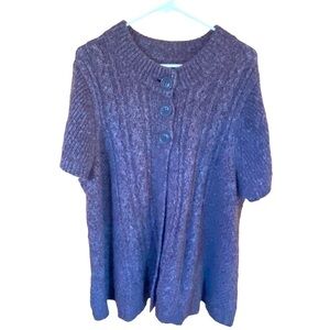 Sonoma 2XL Women’s Short Sleeve Brown Sweater